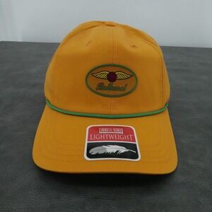 American Needle Hat Cap Adjustable Orange Baltursol Golf Patch Rope Lightweight